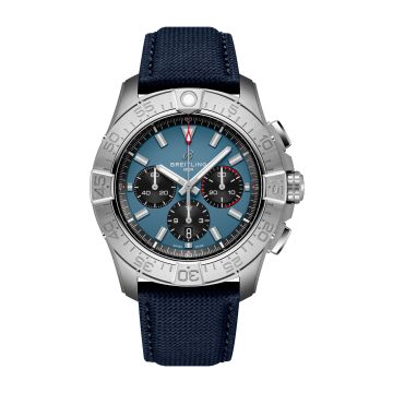 Breitling Super Avenger B01 Chronograph 46 Titanium / Blue / Strap