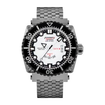 Formex Diver Quartz GMT White / Bracelet