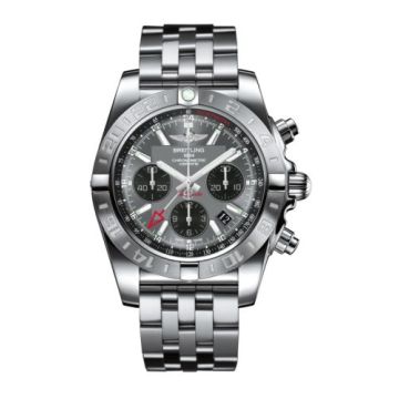 Breitling Chronomat 44 GMT Stainless Steel / Blackeye Grey / Bracelet