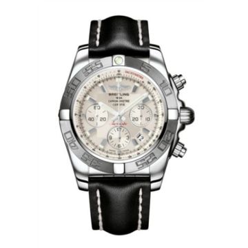 Breitling Chronomat 44 Stainless Steel / Silver / Calf