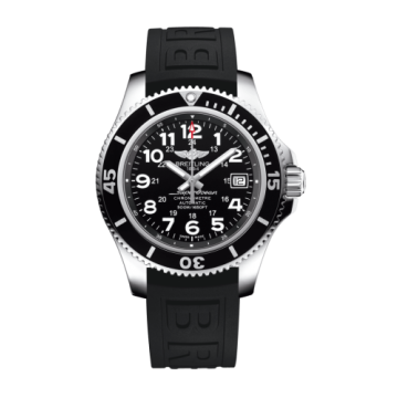 Breitling Superocean II 42 Stainless Steel / Volcano Black / Rubber / Folding