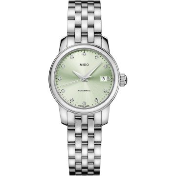 Mido Baroncelli Lady Twenty Five Stainless Steel / Green / Bracelet