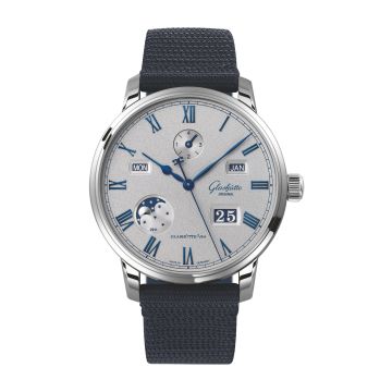 Glashütte Original Senator Perpetual Calendar Stainless Steel / Grey / Synthetic
