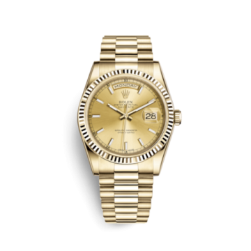 Rolex Day-Date 36 Yellow Gold Fluted / President / Champagne