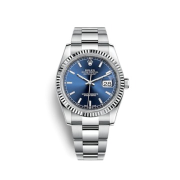 Rolex Datejust 36 Stainless Steel Fluted / Oyster / Blue