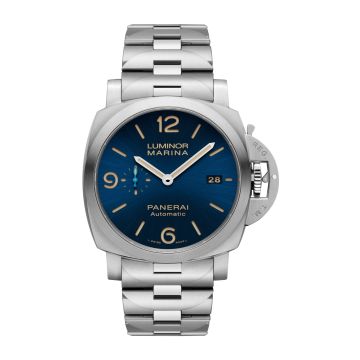 Panerai Luminor 1950  Marina 44 3 Days Automatic Stainless Steel / Blue / Bracelet