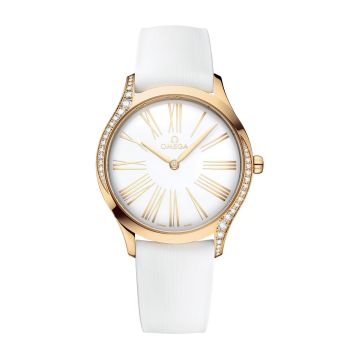 Omega De Ville Trésor 36 Moonshine Gold / White - Roman / Rubber