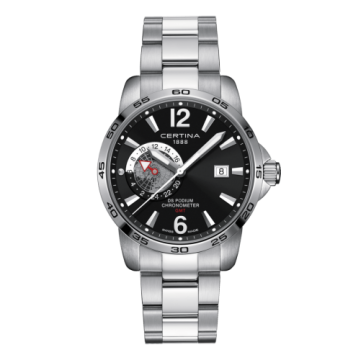 Certina DS Podium GMT Stainless Steel / Black / Bracelet