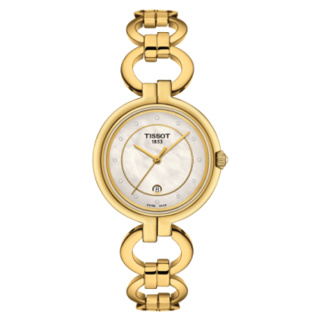 Tissot Flamingo PVD Yellow Gold / MOP / Bracelet