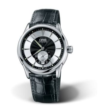 Oris Artelier Small Second Date 40 Stainless Steel / Black - Silver