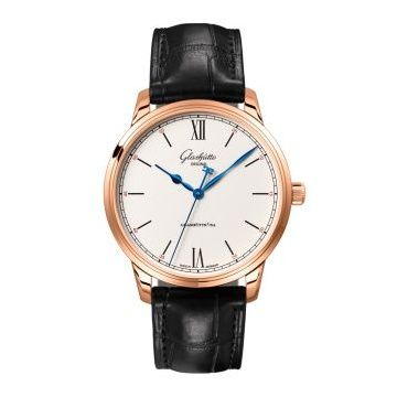 Glashütte Original Senator Excellence Red Gold / Silver / Alligator - Folding