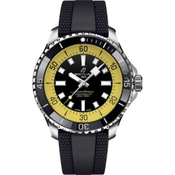 Breitling SuperOcean Automatic 44 Stainless Steel / Black - Yellow / Rüschenbeck Edition