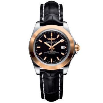 Breitling Galactic 32 Sleek Edition Stainless Steel / Rose Gold / Trophy Black / Croco