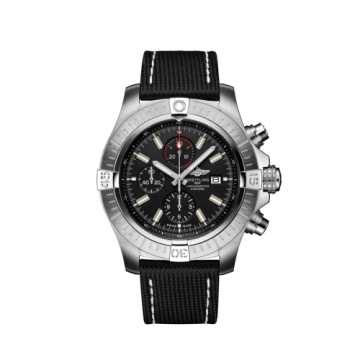 Breitling Avenger Chronograph 48 Stainless Steel / Black / Military / Folding
