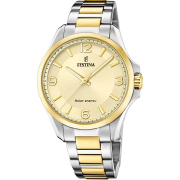 Festina Solar Energy Two-tone / Gold 42mm