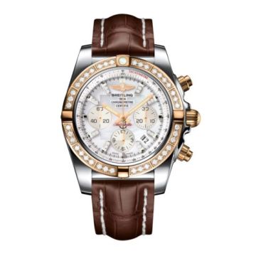 Breitling Chronomat 44 Stainless Steel / Rose Gold / Diamond / Pearl Diamond / Croco
