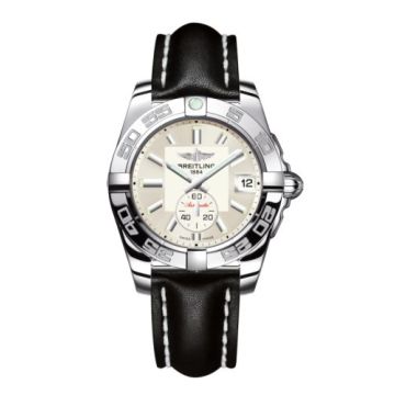 Breitling Galactic 36 Automatic Stainless Steel / Stratus Silver / Calf