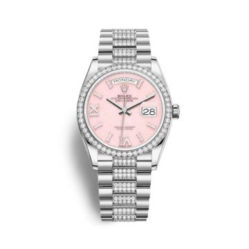 Rolex Day-Date 36 White Gold / Diamond / Opal-Diamond / President-Diamond