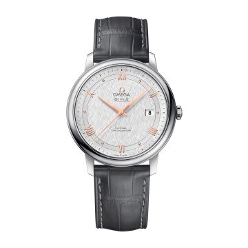 Omega De Ville Prestige Co-Axial 39.5 Stainless Steel / Vintage Silk Silver