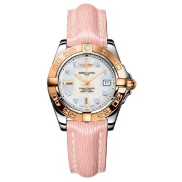 Breitling Galactic 32 Stainless Steel / Rose Gold / Pearl Diamond / Sahara