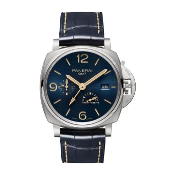 Panerai Luminor Due 45 3 Days GMT Power Reserve Automatic Titanium / Blue