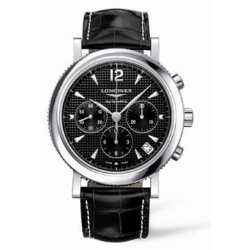 Longines Clous de Paris Chronograph Black