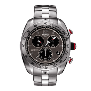Tissot PRS 330 Quartz Chronograph 44 Stainless Steel / Grey / Bracelet