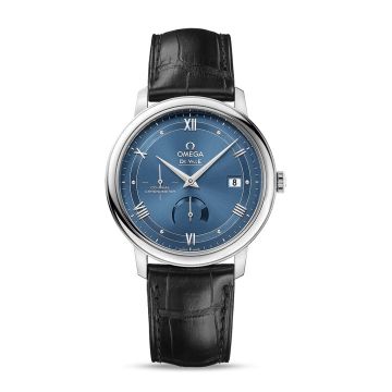 Omega De Ville Prestige Co-Axial 39.5 Power Reserve Stainless Steel / Vintage Blue