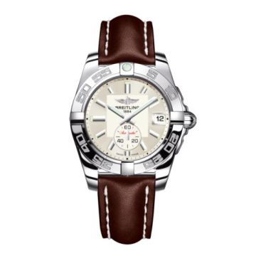 Breitling Galactic 36 Automatic Stainless Steel / Stratus Silver / Calf