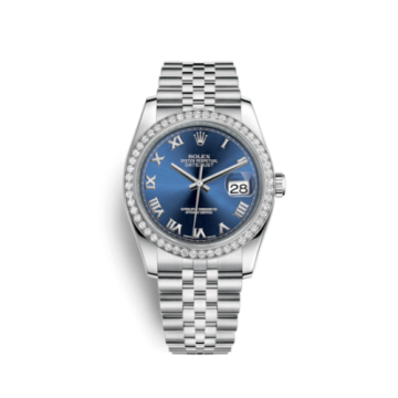 Rolex Datejust 36 Stainless Steel Diamond / Jubilee / Blue Roman