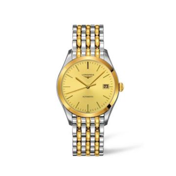 Longines La Grande Classique Automatic 36 Stainless Steel / Yellow Gold PVD / Champagne