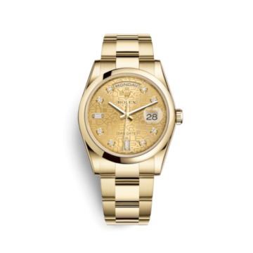 Rolex Day-Date 36 Yellow Gold Domed / Oyster / Champagne Computer