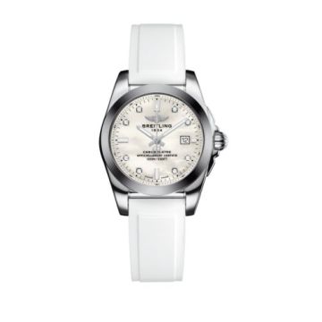Breitling Galactic 29 Stainless Steel / Pearl Diamond / Rubber