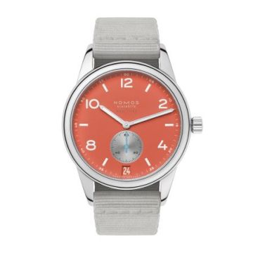 Nomos Glashütte Club Date 38 Limited Edition for Hodinkee / Terracotta