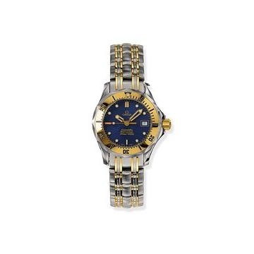 Omega Seamaster Diver 300M Quartz 28 Stainless Steel / Yellow Gold / Blue / Bracelet