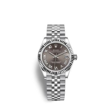 Rolex Datejust 31 Stainless Steel Fluted / Jubilee / Grey - Roman