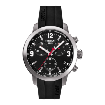 Tissot PRC 200 Quartz Chronograph Stainless Steel / Black / Rubber