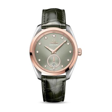 Omega Seamaster Aqua Terra 150M Master Chronometer Small Seconds 38 Stainless Steel / Sedna Gold / Green - Diamond / Alligator