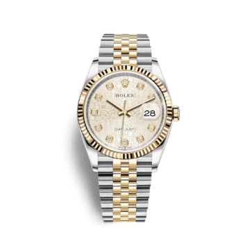 Rolex Datejust 36 Stainless Steel / Yellow Gold / Fluted / Silver Computer / Jubilee