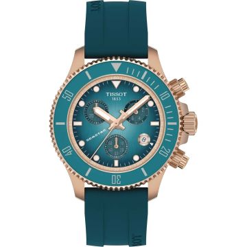 Tissot Seastar 1000 Quartz Chronograph Rose Gold / Turquoise