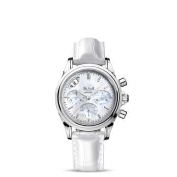 Omega De Ville Co-Axial 35 Chronograph Stainless Steel / White