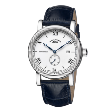 Mühle Glashütte Teutonia III Handaufzug Kleine Sekunde White / Strap