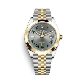 Rolex Datejust 41 Rolesor Yellow Smooth / Jubilee / Slate - Roman