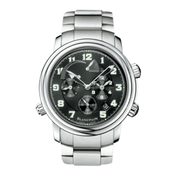 Blancpain Léman Réveil GMT Stainless Steel / Black / Bracelet