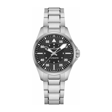 Hamilton Khaki Aviation Pilot Auto 36 Stainless Steel / Black / Bracelet
