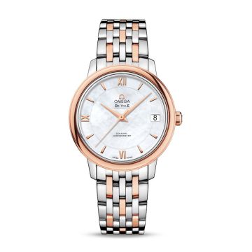 Omega De Ville Prestige Co-Axial 32.7 Stainless Steel / Red Gold / MOP / Bracelet