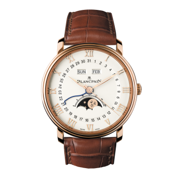 Blancpain Villeret Quantième Complet 40mm Red Gold / Opalin