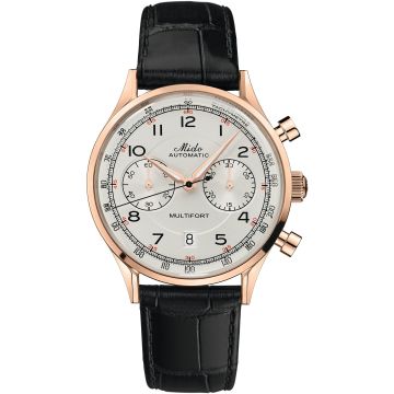Mido Multifort Patrimony Chronograph Rose Gold / Ivory