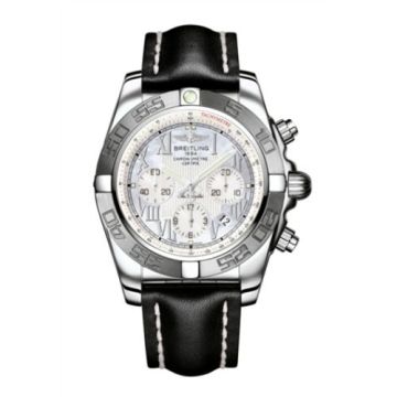 Breitling Chronomat 44 Stainless Steel / MOP - Roman / Calf