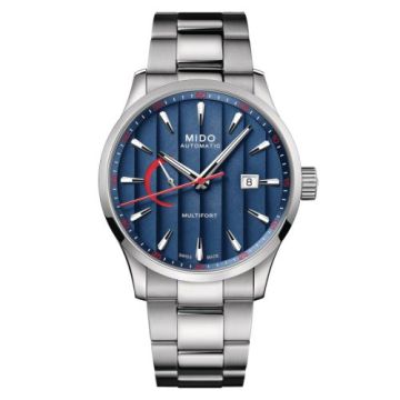 Mido Multifort Power Reserve Stainless Steel / Blue / Bracelet